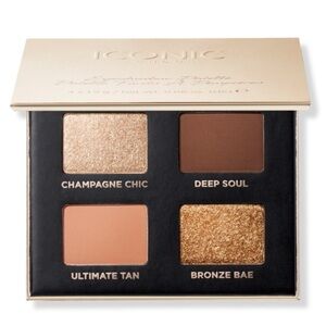ICONIC London Bronze & Smokey Eyeshadow Palette – 4 Shades